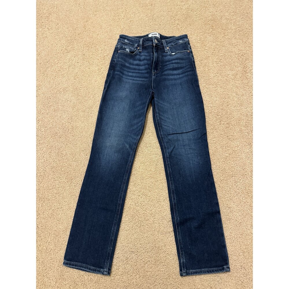 Paige Cindy - Size 26 - Dark Indigo (Distressed)